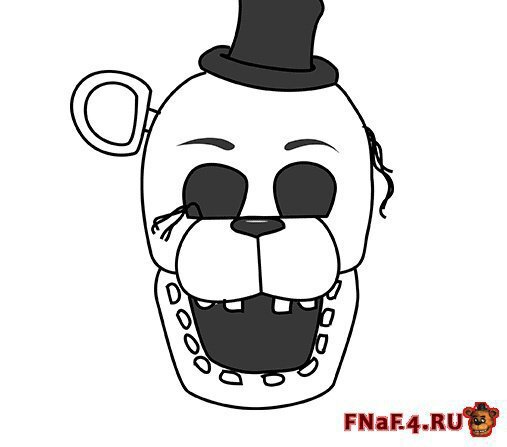 Фредди ФНАФ 1 рисунок