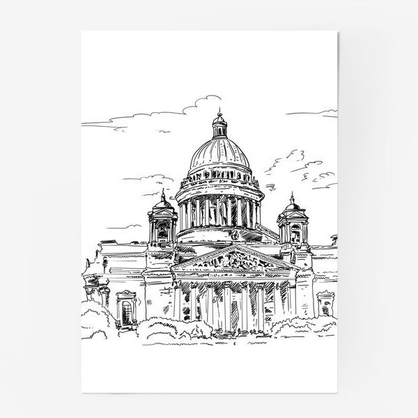 Исаакиевский собор контур