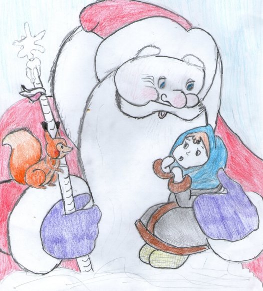 Рисунок на тему Морозко