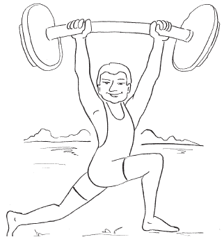 Бегущий человек рисунок