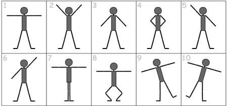 Наклоны вперед дети