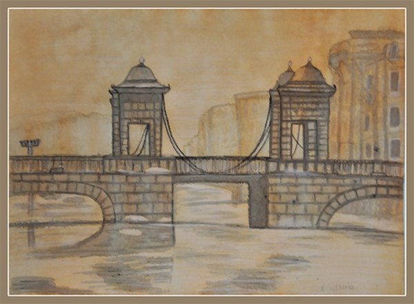 Мост Ломоносова Большеохтинский мост