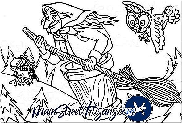 Баба Яга рисунок