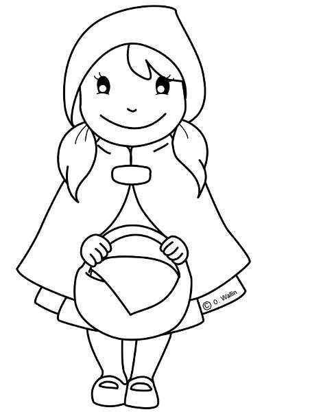 Нарисовать красную шапочку