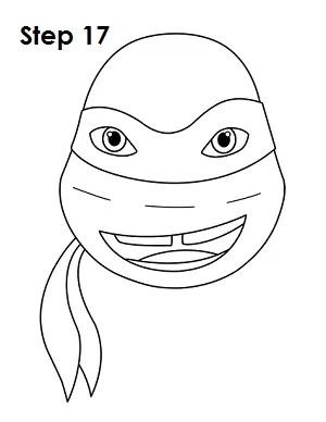 Черепашки ниндзя лица раскраска