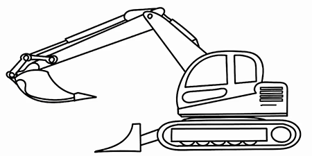 Экскаватор карандашом