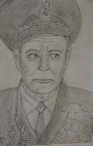 Портрет ветерана рисунок