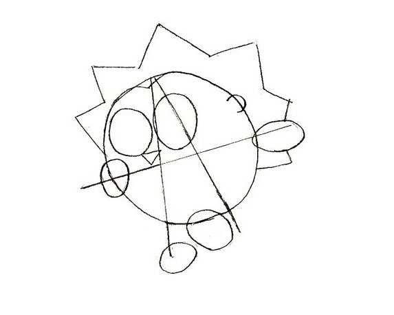 Смешарики рисунки карандашом