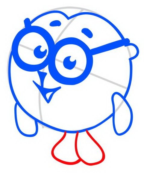 Ёжик для срисовки Смешарики