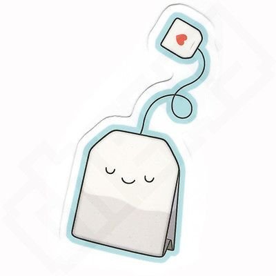 Чайный пакетик для срисовки