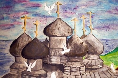 Рисунок на тему крещение Руси