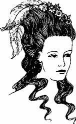 Прическа в стиле Барокко рисунок