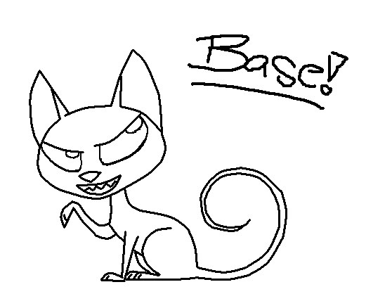 Картун Кэт раскраска для детей