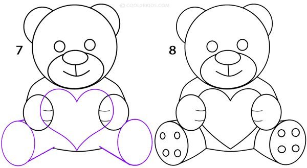 Мишка рисунок для детей карандашом легкие (49 фото)