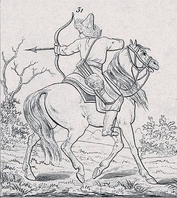 Башкир на коне раскраска