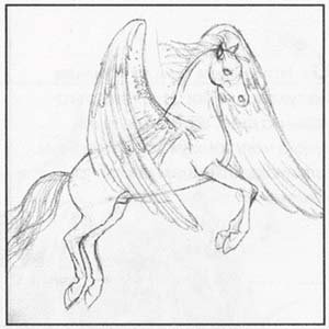 Богатырь на коне рисунок