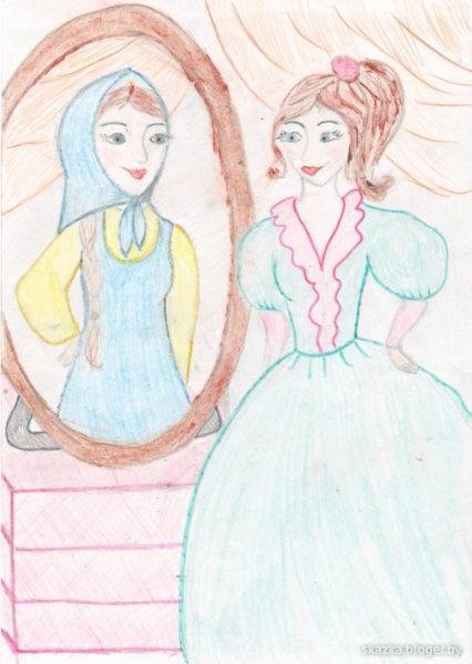 Нарисовать крестьянку