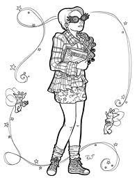 Полумна Лавгуд раскраска