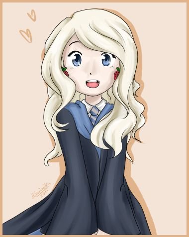 Полумна Лавгуд из Гарри Поттера мультяшная