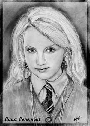 Полумна Лавгуд в скетчбук