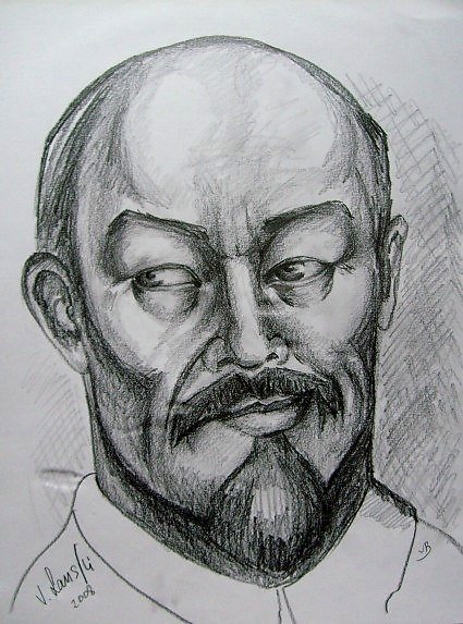 Портрет Ленина карандашом