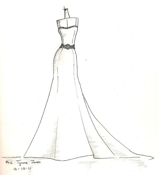 Фасоны платьев для рисования