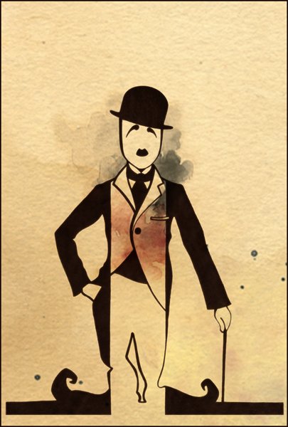 Чарли Чаплин раскраска