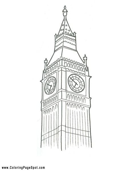 Вестминстерский дворец Лондон раскраска