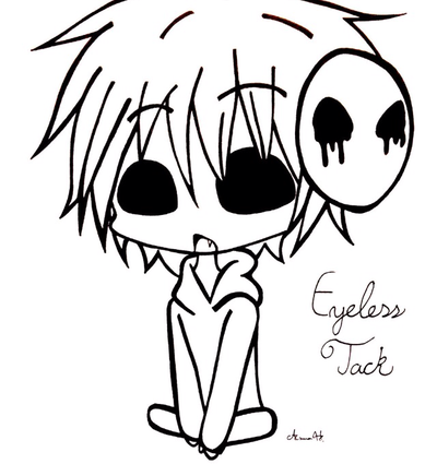 Безглазый Джек нарисовать карандашом