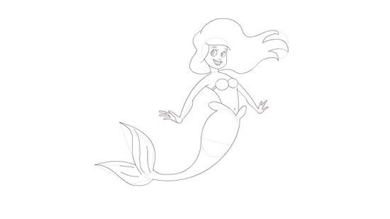 Рисунок русалки 4 класс