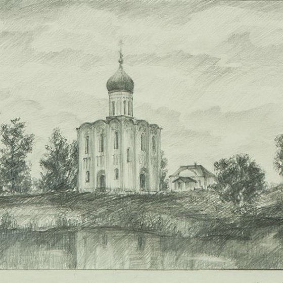 Храм Покрова на Нерли Графика
