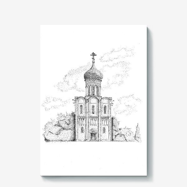 Храм Покрова на Нерли поэтапное рисование