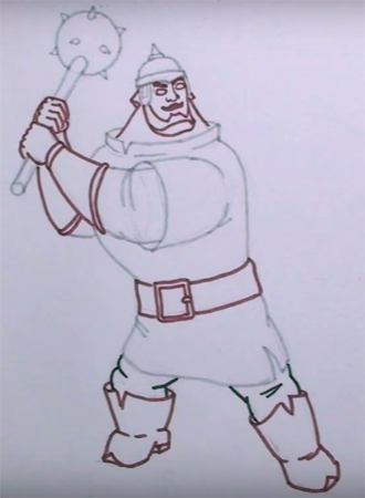 Разукрашку Илья Муромца