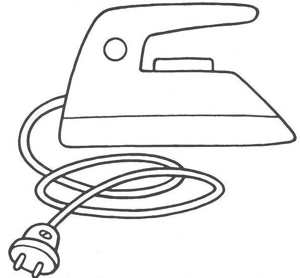 Утюг раскраска