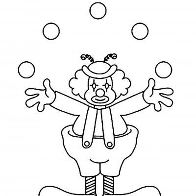 Клоун рисунок легкий