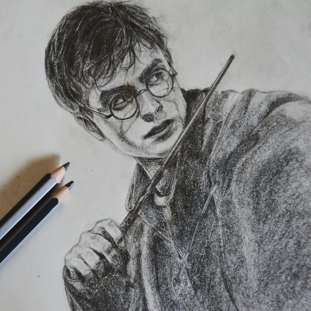 Гарри Поттер карандашом