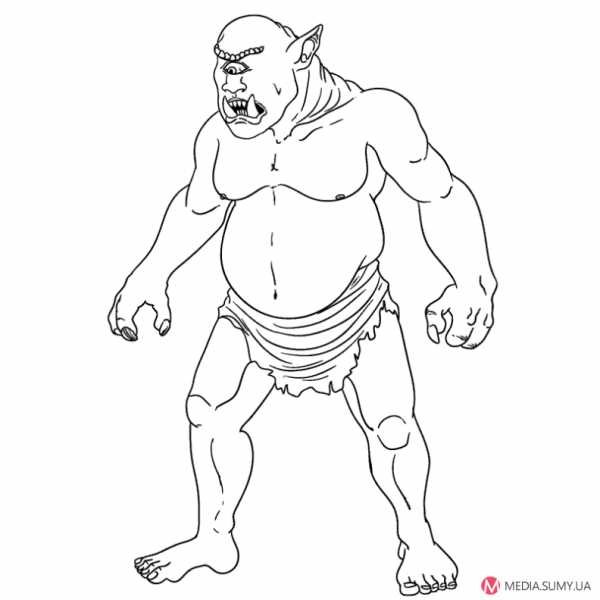 Циклоп Полифем раскраска