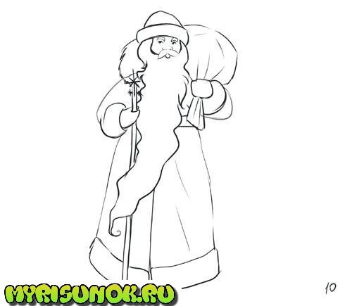 Мороз Воевода рисунок карандашом