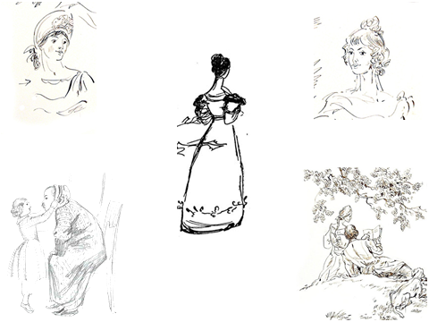 Рисунки к повести барышня крестьянка Пушкина