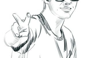 Импровизация Стикеры черно белые