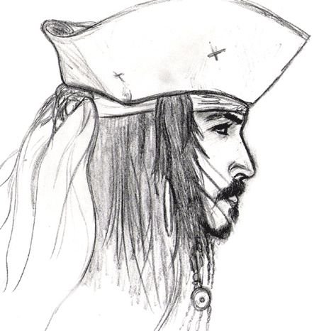 Пираты карандашом для срисовки