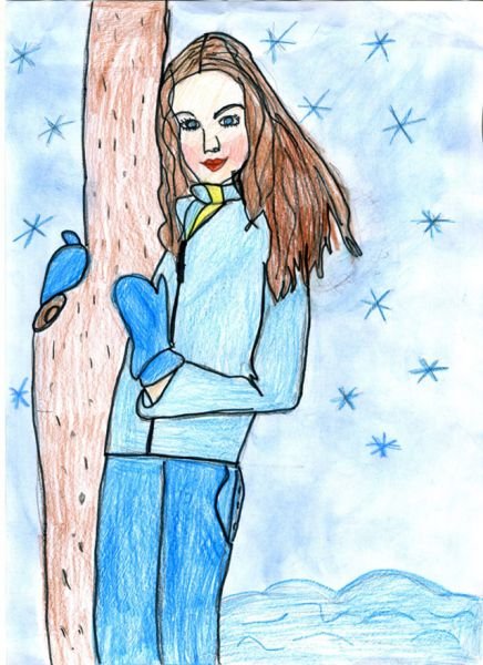 Рисунки зимы для подростков