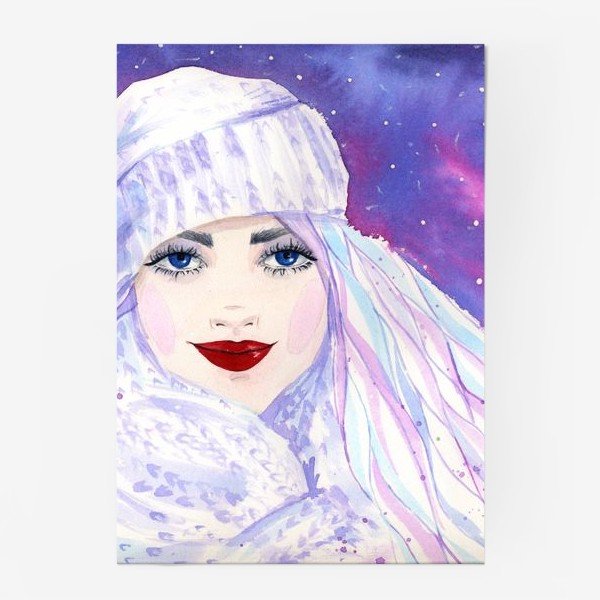 Девочка зима рисунок