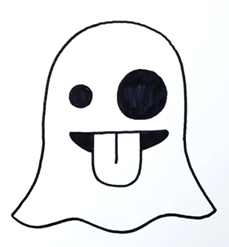 Лёгкие рисунки призраков