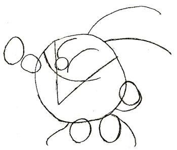 Как нарисовать смешарика Кроша