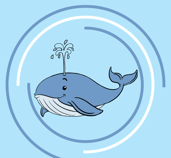 Синий кит раскраска