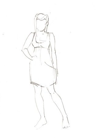 Наброски людей лёгкие