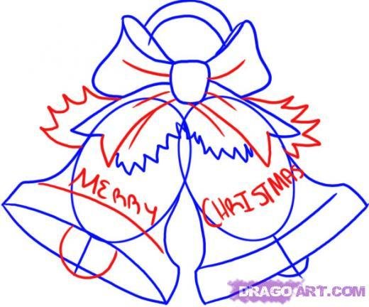 Рождественские рисунки легкие