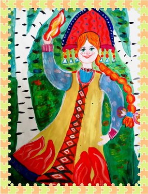 Огневушка поскакушка раскраска