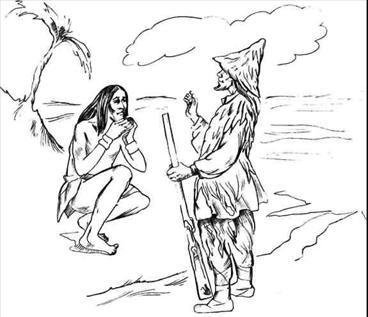 Иллюстрация Робинзон Крузо легко